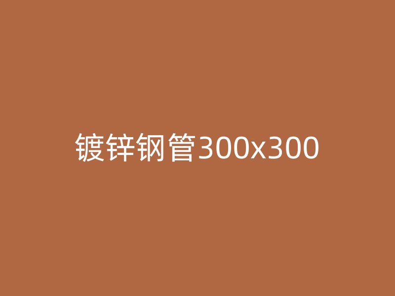 镀锌钢管300x300