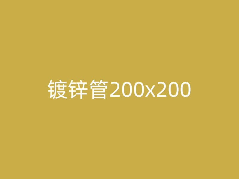 镀锌管200x200